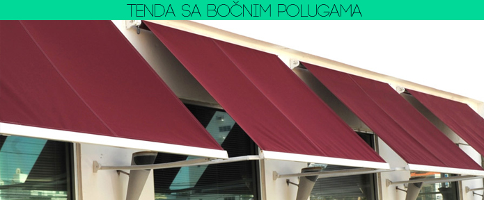 Tenda sa bocnim polugama